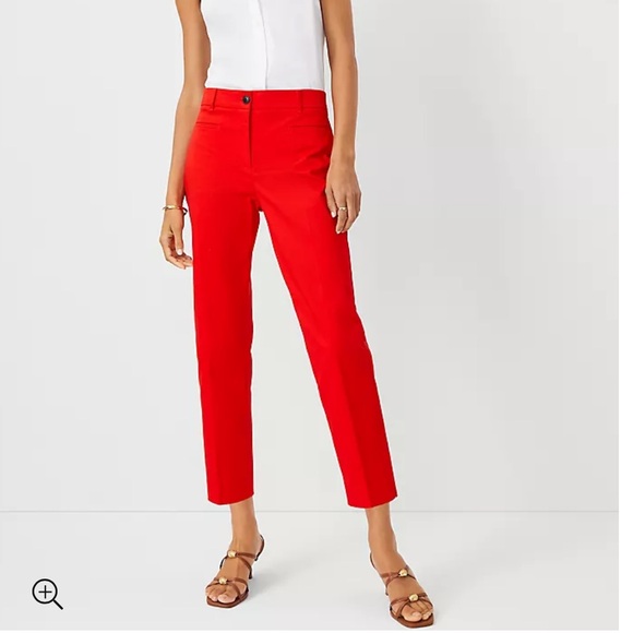 Ann Taylor Cotton Crop Pants - Picture 1 of 13